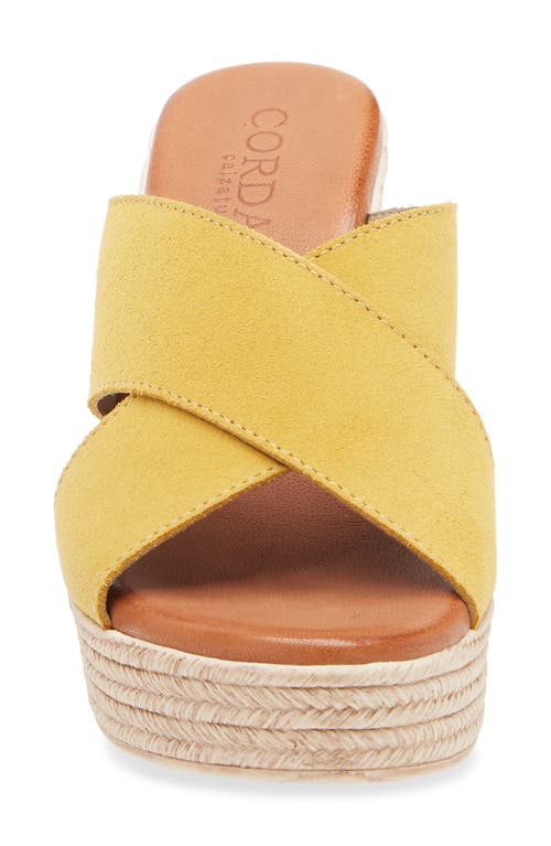 Cordani Braylin Espadrille Wedge Sandal In Mango Suede