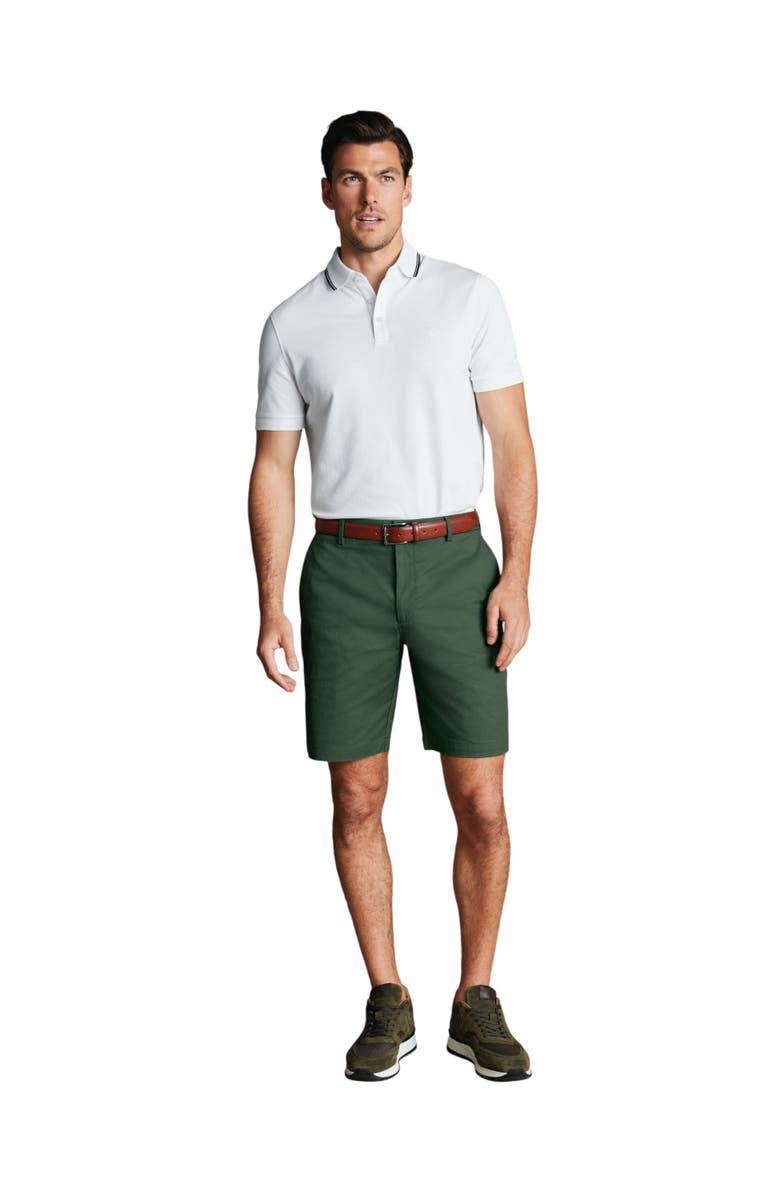 Charles Tyrwhitt Cotton Shorts, Alternate, color, Green