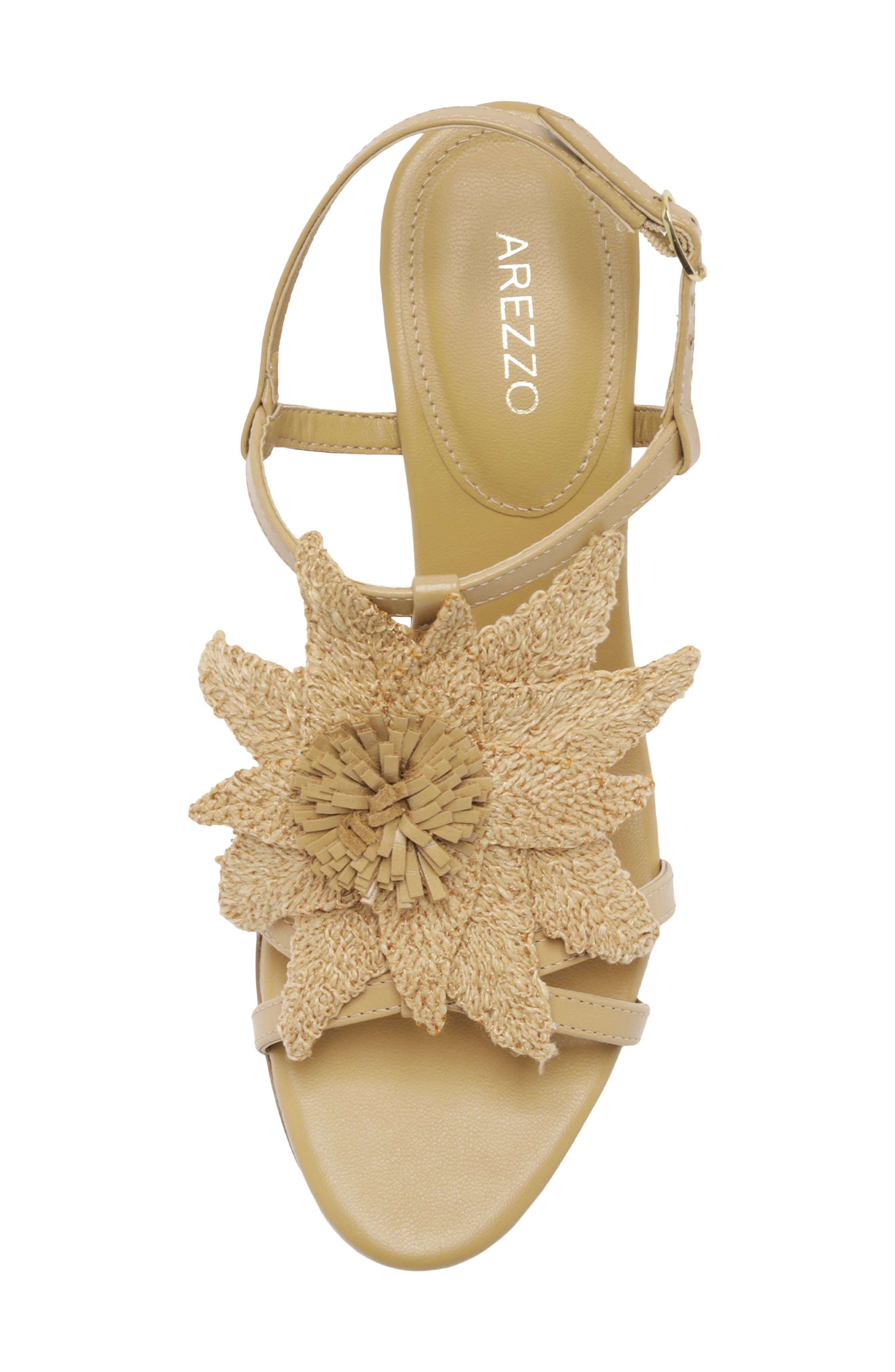 Arezzo Cali Wedge Sandal, Alternate, color, Caramel Sun