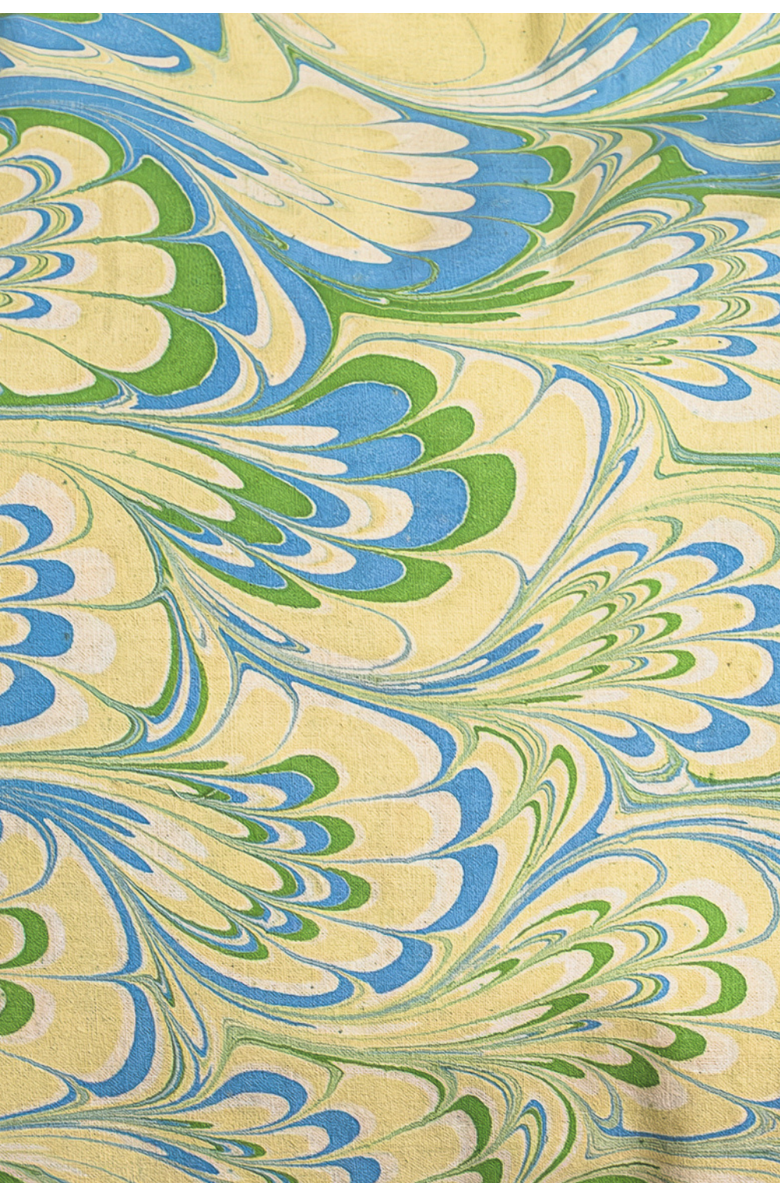 Inner Child Seaglass Peacock Hand-Marbled Square Pillow - Cover Only, Alternate, color, Seaglass