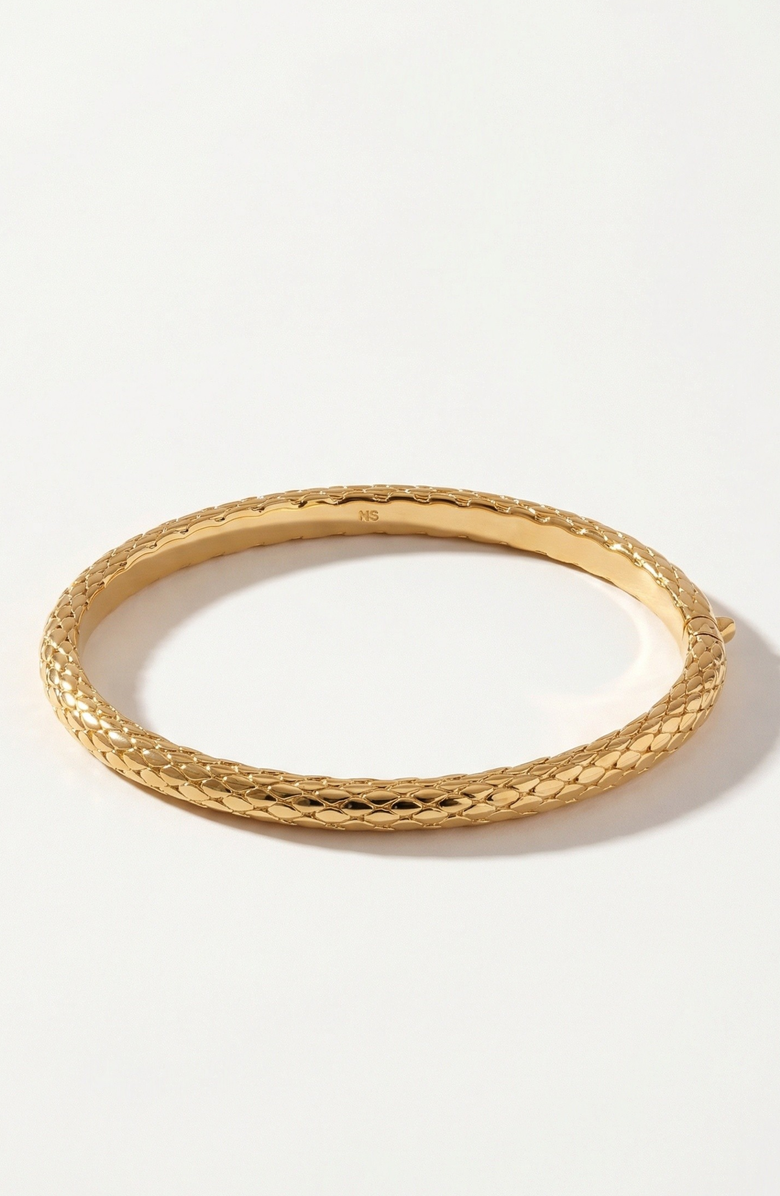 NATIVE GEM Bali Bangle Bracelet, Alternate, color, Gold