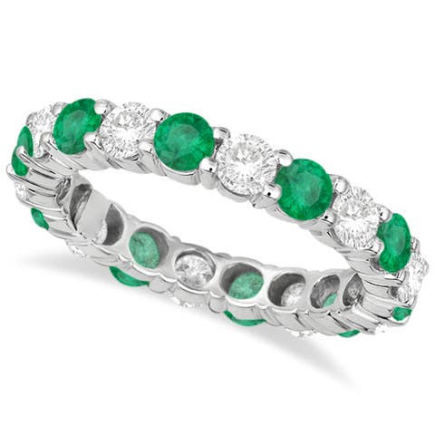 Eternity Diamond & Gemstone Anniversary Band 14K 3.50ct