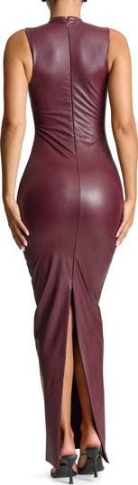 Liquid Faux Suede All Faux Love Maxi Dress