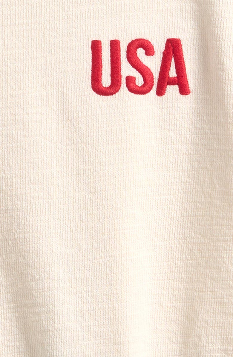 Little Planet USA Cotton Blend Knit Bubble Romper, Alternate, color, Usa