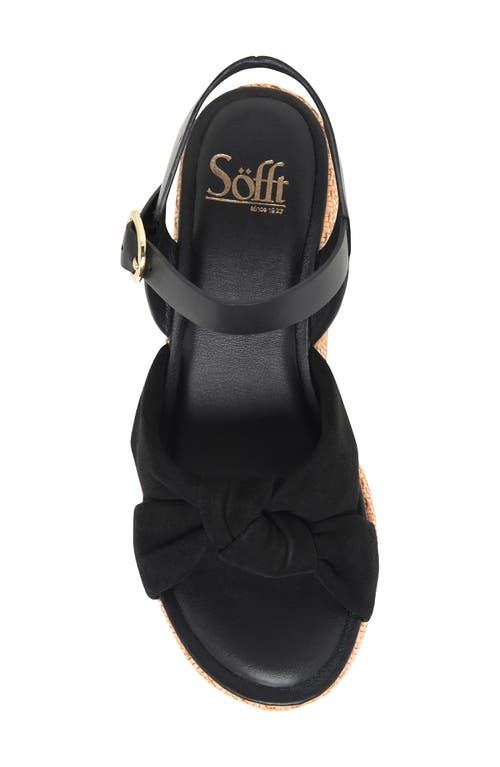 Söfft Farah Basketweave Platform Sandal