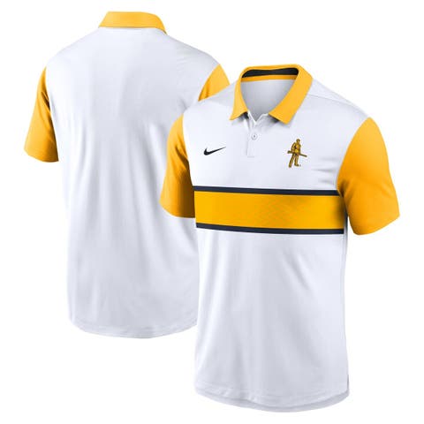 Men's Nike White/Gold West Virginia Mountaineers Athletic Prep Alt Logo Vapor Performance Polo