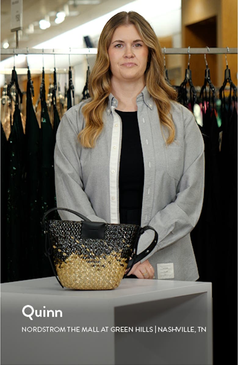 Ebro Straw Crossbody Bag, sales video thumbnail