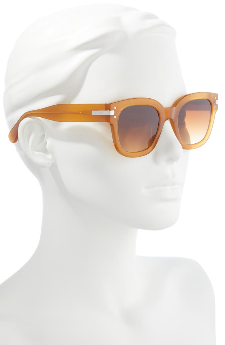 AMIRI Classic Logo Square Sunglasses, Alternate, color, 