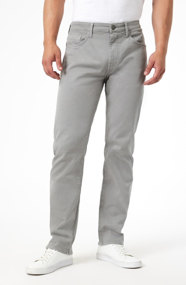 Mavi Jeans Zach Straight Leg Casual Twill Pants, Main, color, Stormy Casual Twill