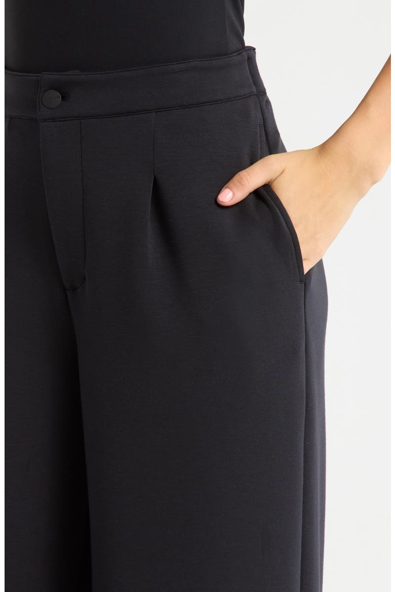Dreamweave™ Pleated Pants, Alternate, color, BLACK