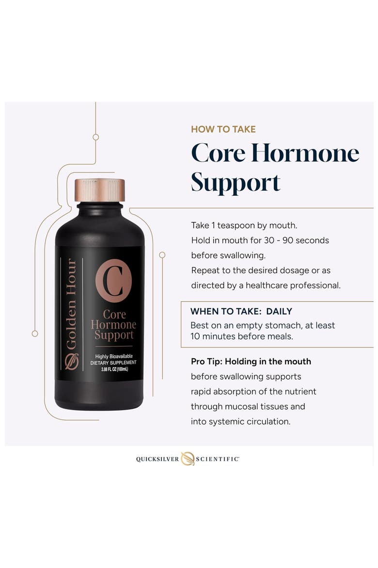 Core Hormone Support Liposomal Daily Adaptogenic Supplement, Alternate, color, None