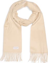 Johnstons of Elgin Cashmere Fringe Scarf