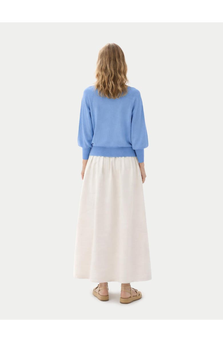 GOBI Mongolian Cashmere Women's Relaxed Cashmere Sweater, Alternate, color, Azure Blue