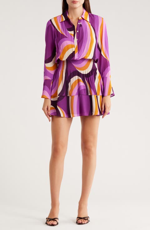 Zella Long Sleeve Shirtdress