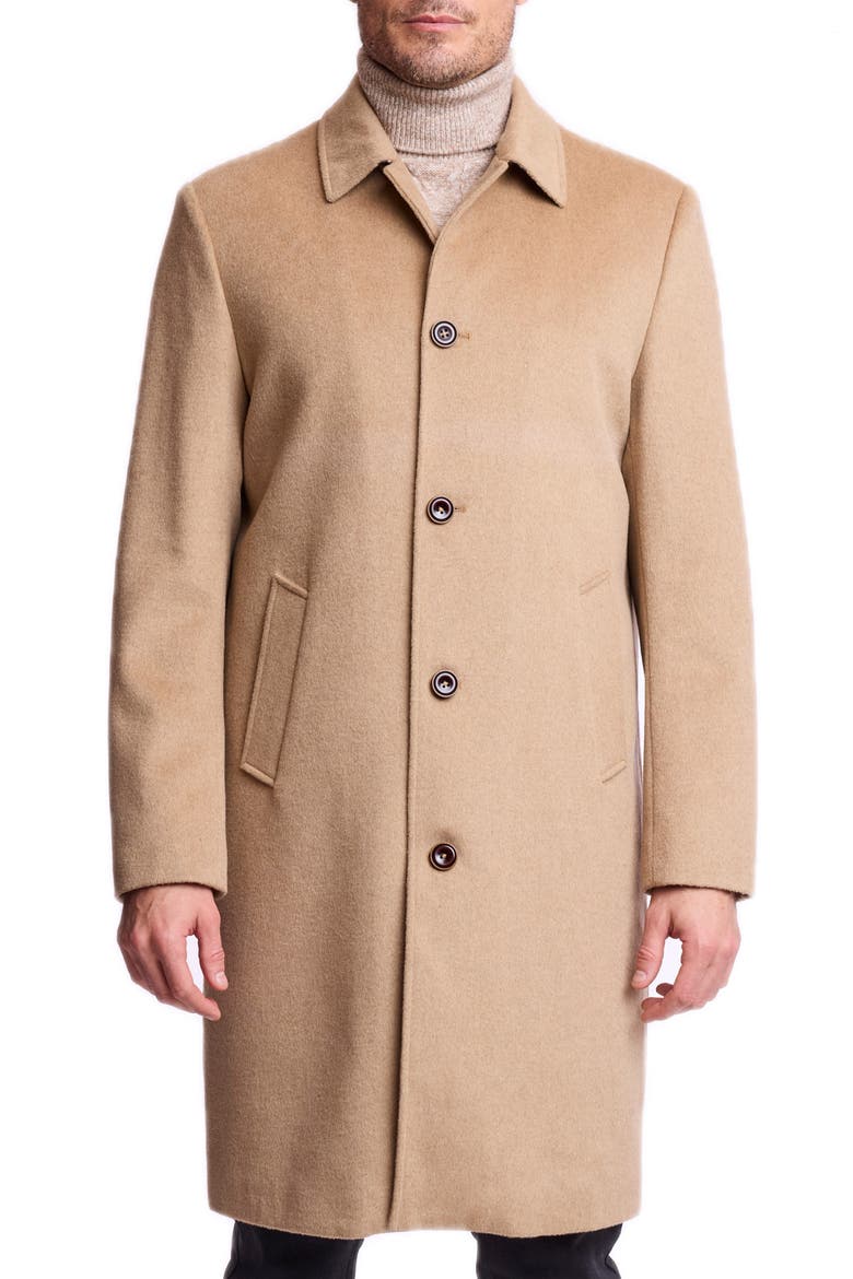 Slash Pocket Overcoat, Alternate, color, LIGHT CAMEL
