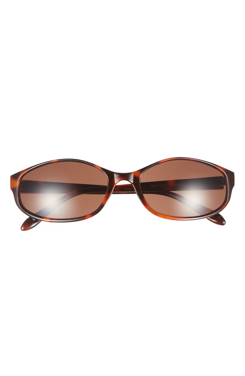 BP. Oval Wrap Sunglasses, Main, color, Tortoise
