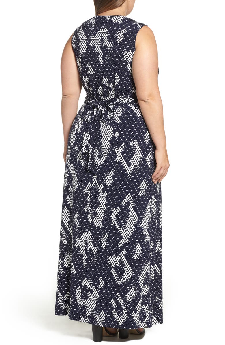 Eliza J Knot Front Maxi Dress, Alternate, color,