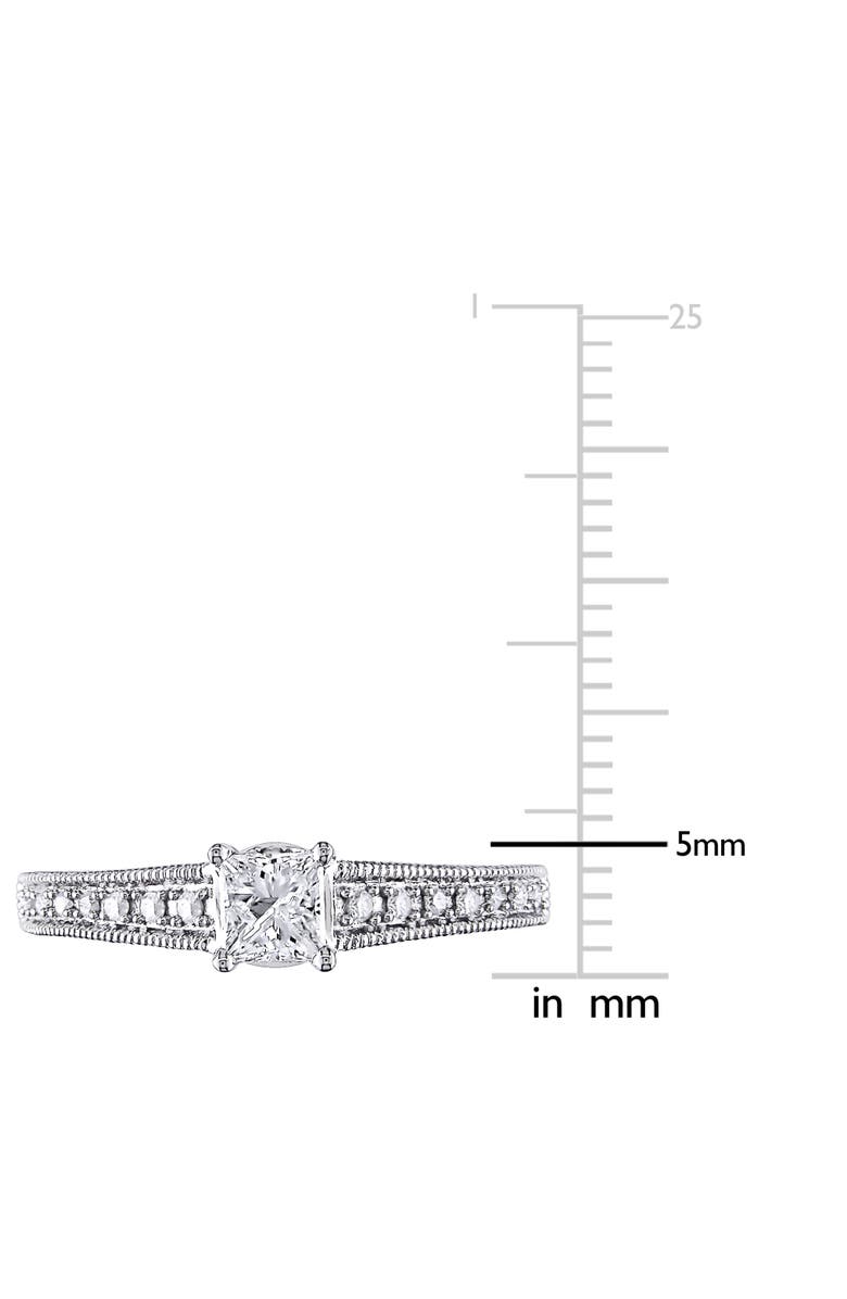 Julianna B. Diamond & Pink Sapphire Accent Engagement 14k, Alternate, color, 14K White Gold