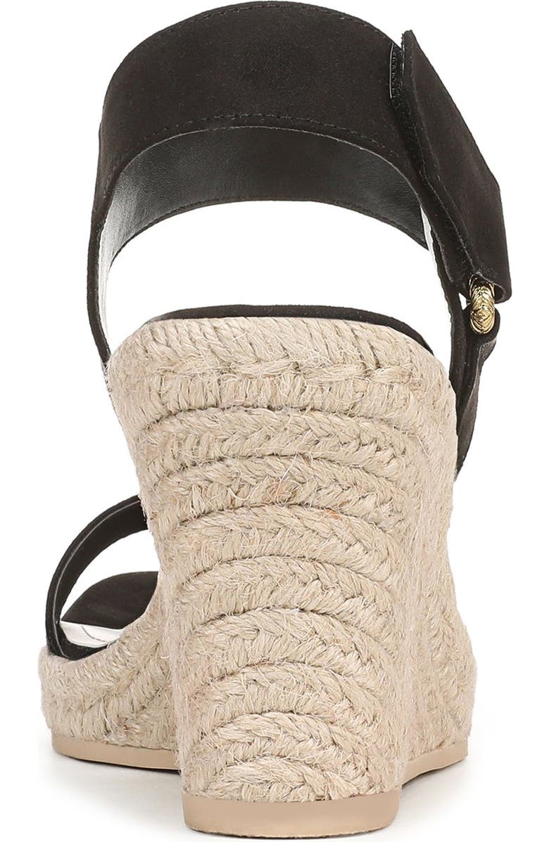Franco Sarto Nissi Espadrille Wedge Sandal, Alternate, color, Black