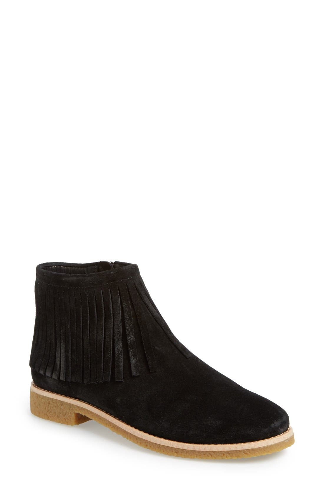 Kate Spade New York 'betsie' fringe bootie, Main, color, 