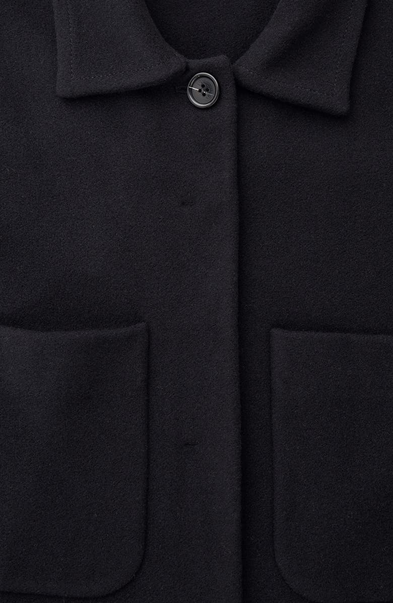 COS Boiled Wool Overshirt, Alternate, color, 