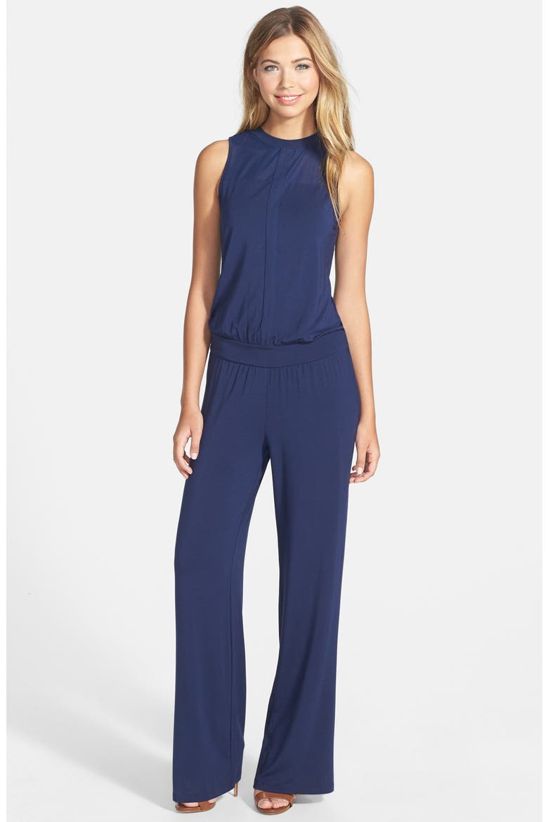 'Wren' Sleeveless Jersey Jumper, Main, color, PEACOAT