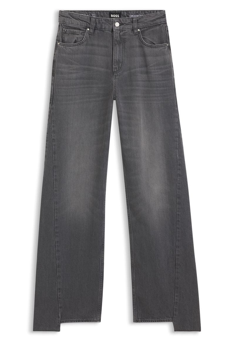 Crossroad Boyfriend Jeans, Alternate, color, MED GY
