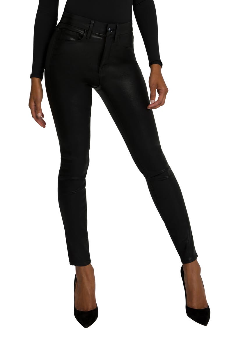 Good Legs Coated Ankle Skinny Jeans, Main, color, K103