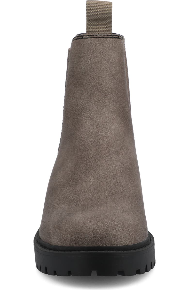 Journee Collection Blanche Chelsea Boot, Alternate, color, Vintage/ Grey