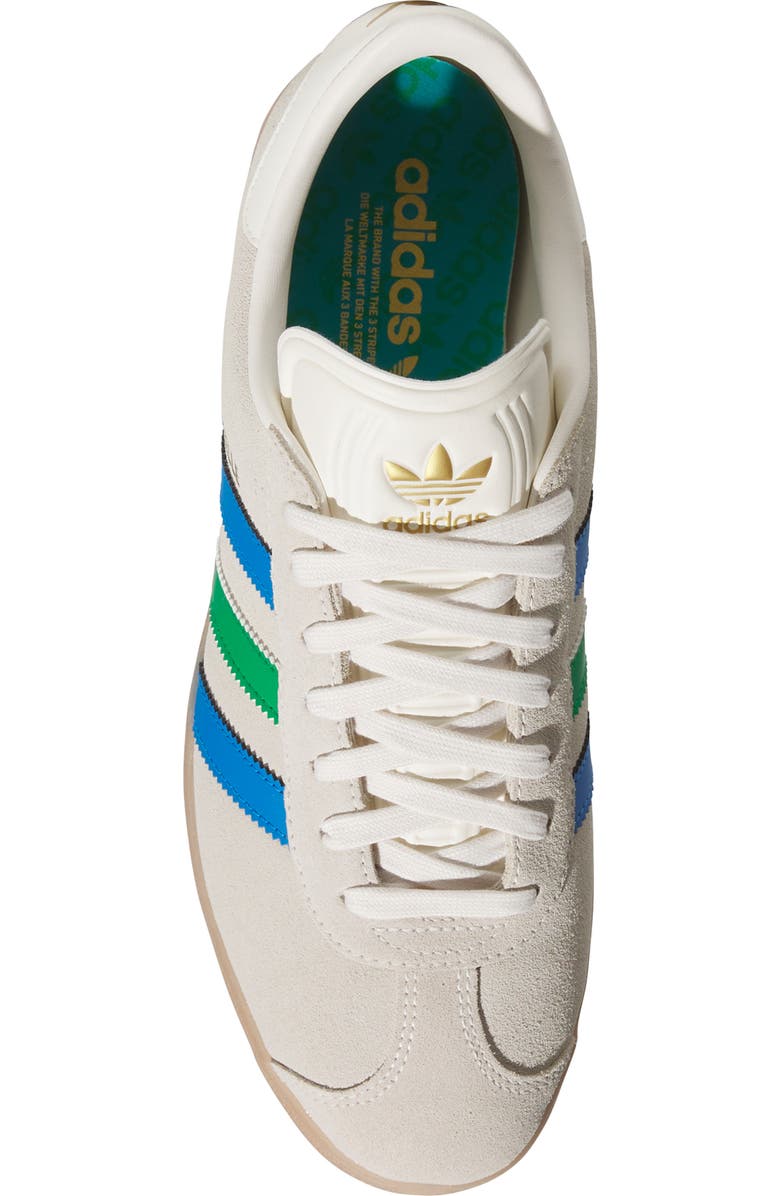 adidas Gazelle Golf Shoe, Alternate, color, Cwhite/ Green/ Blubir