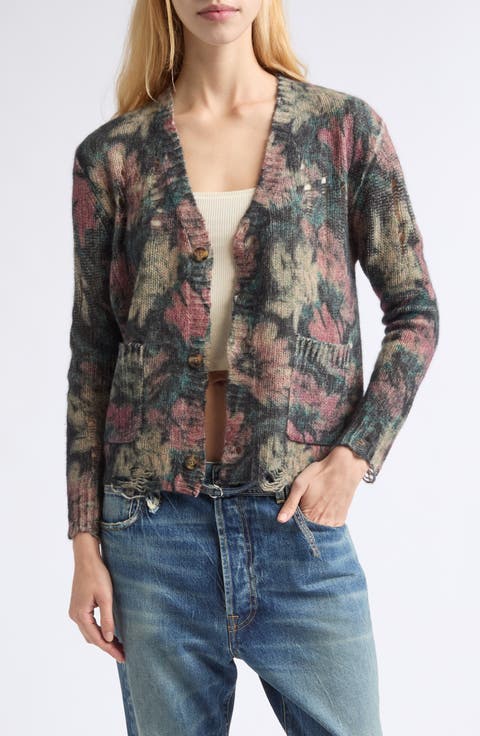 Boy Floral Cashmere Cardigan