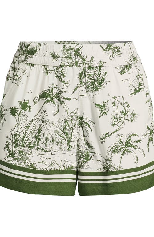 Lands' End Rayon High Rise 5" Pull On Shorts