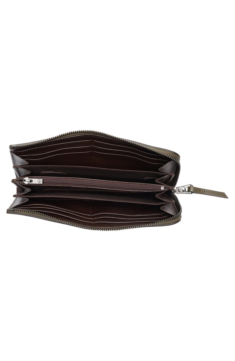 Leather Zip Around Wallet