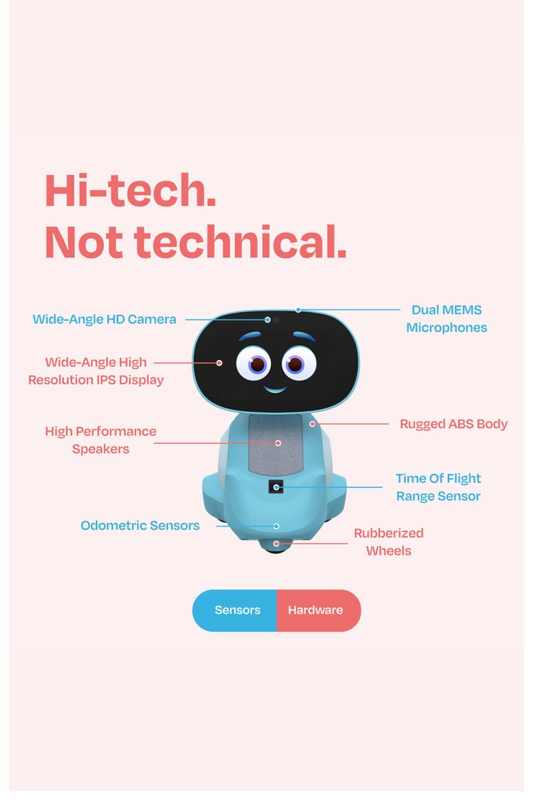 AI-Powered Miko 3 Smart Robot for Kids STEM Learning & Educational Robot with Coding Apps, Alternate, color, BLUE