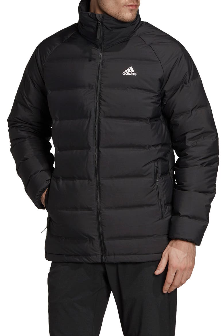 Helionic Down Puffer Jacket, Main, color, BLACK