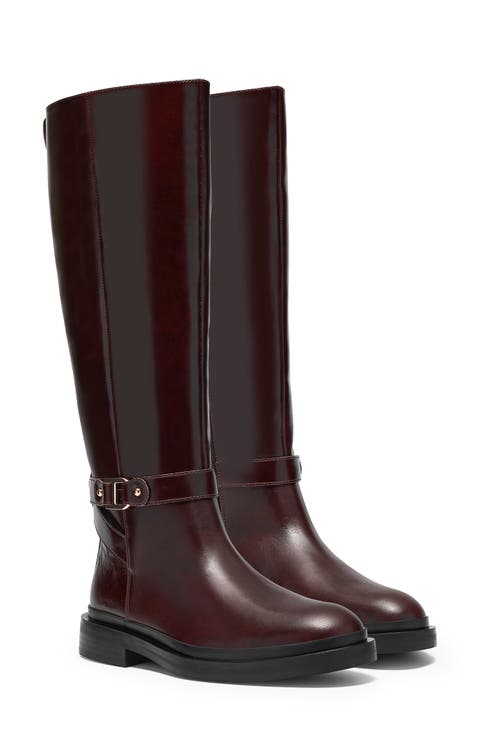 Previa Bit Knee High Leather Boot