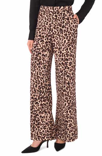 Ted Baker Leopard Print Bootcut Pants