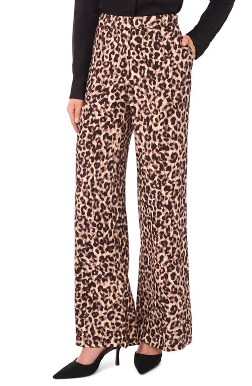Ted Baker Leopard Print Bootcut Pants In Animal Print