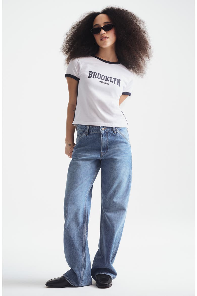 Brooklyn Cotton T-Shirt, Alternate, color, WHITE