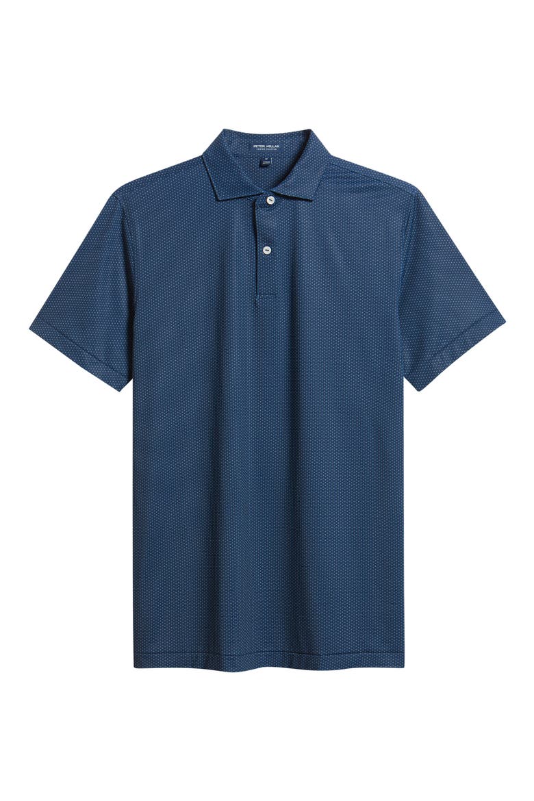 Fermata Microdot Performance Jersey Golf Polo, Alternate, color, NAVY