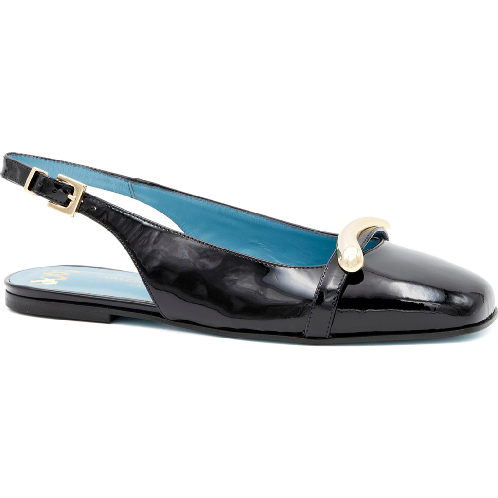 Valentina Rangoni Brina Slingback Flat In Black