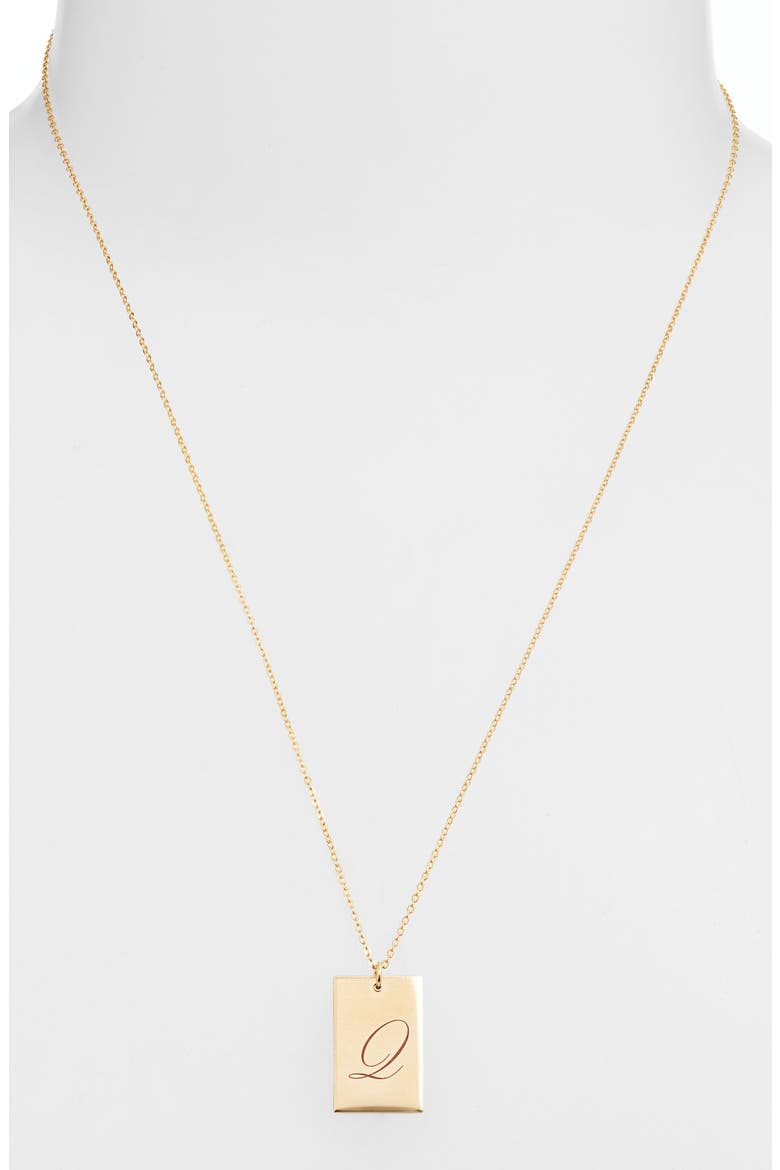 Stella Initial Pendant Necklace, Alternate, color, GOLD / Q