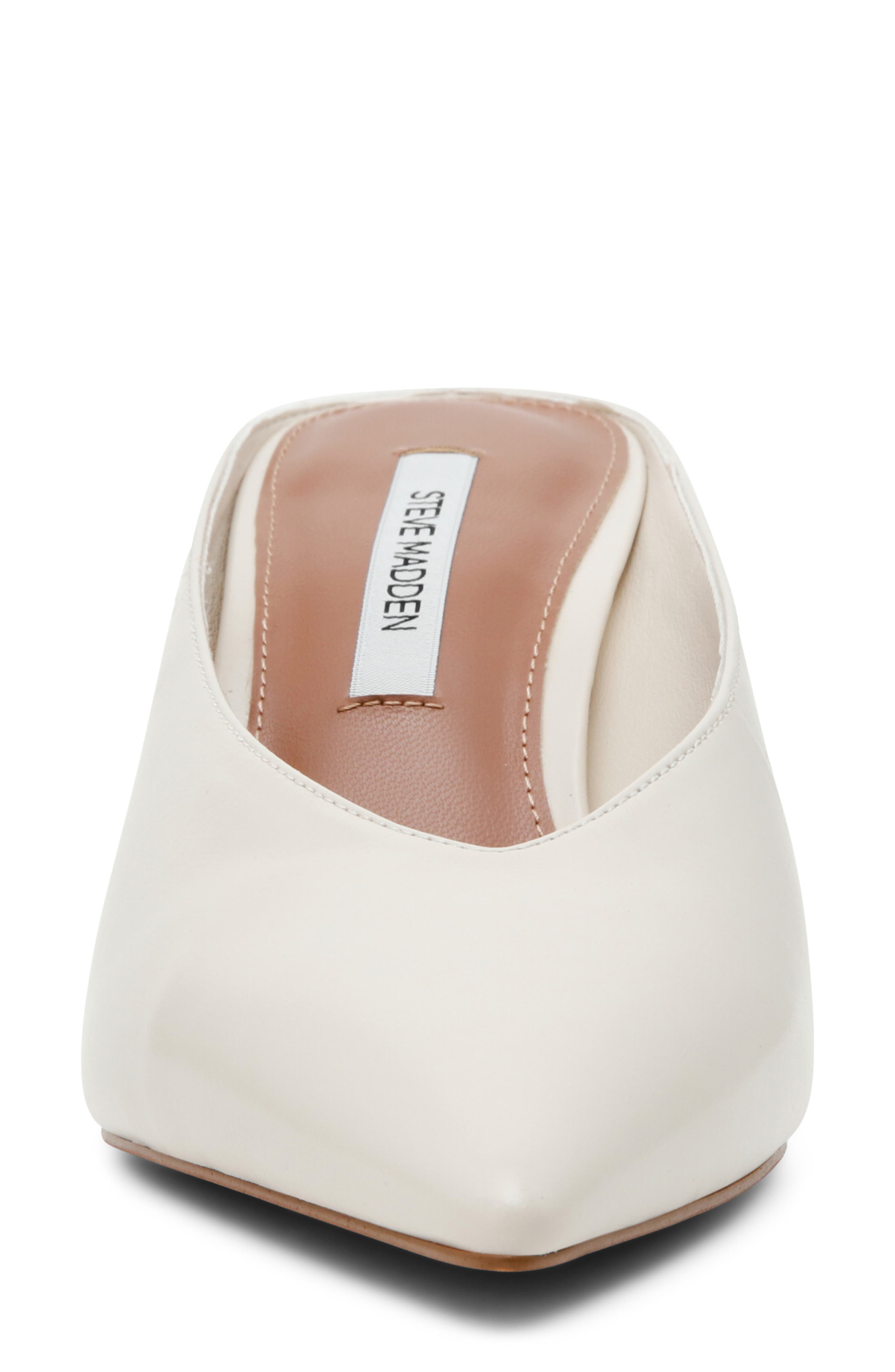 Fonza Mule, Alternate, color, WHITE LEATHER