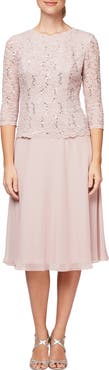 Alex Evenings Faux Two-Piece Cocktail Dress