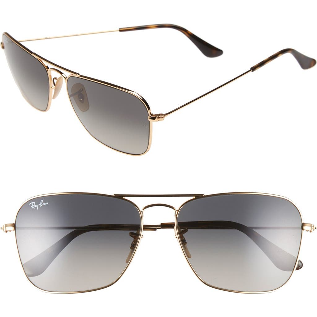 Ray Ban Ray-ban 'caravan' 58mm Aviator Sunglasses In Multi