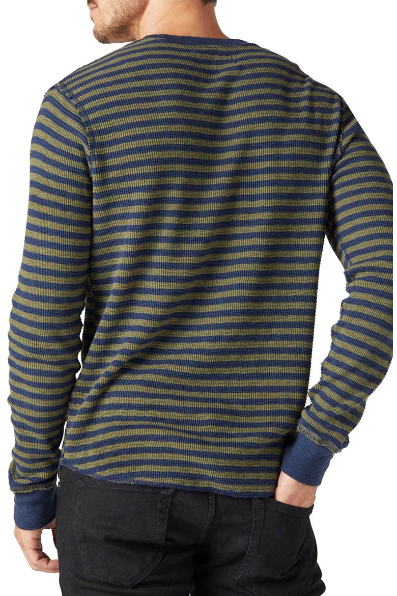 Stripe Thermal Cotton Crewneck, Alternate, color, MULTI