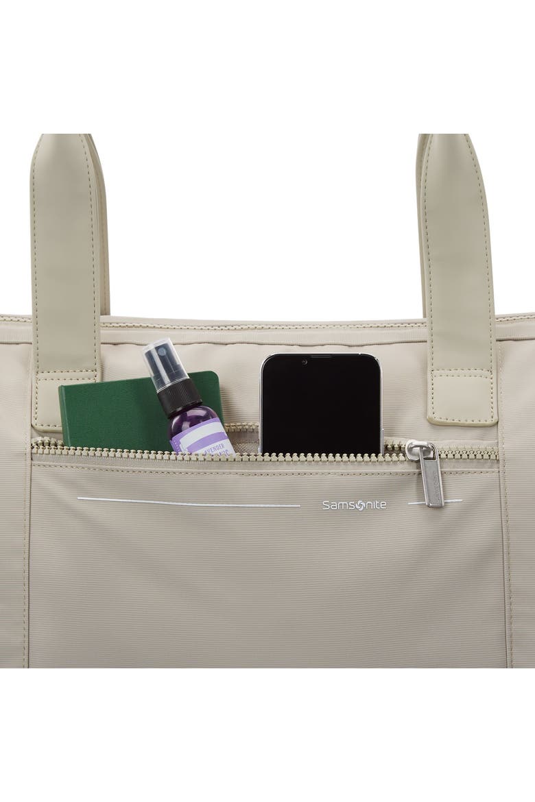 Better Than Basic 2 Piece Set Drop Bottom Weekender & Outline Pro Carry On Luggage, Alternate, color, Stone Grey/Limestone