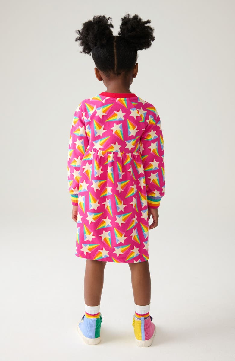 Little Bird Kids' Star Long Sleeve Sweatshirt Dress, Alternate, color, 