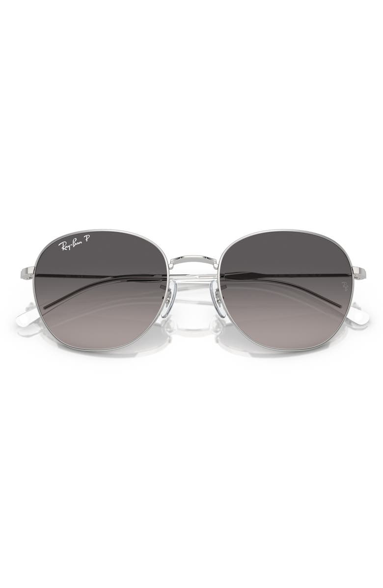Ray-Ban 55mm Polarized Phantos Sunglasses, Alternate, color, Silver