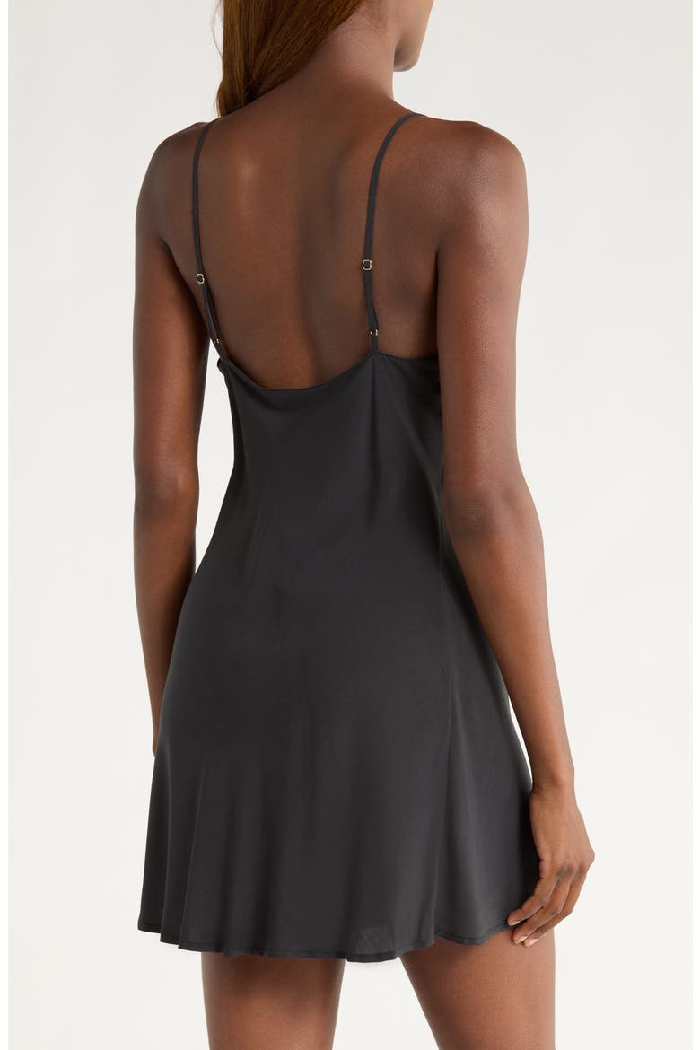 Sleek Chemise, Alternate, color, BLACK